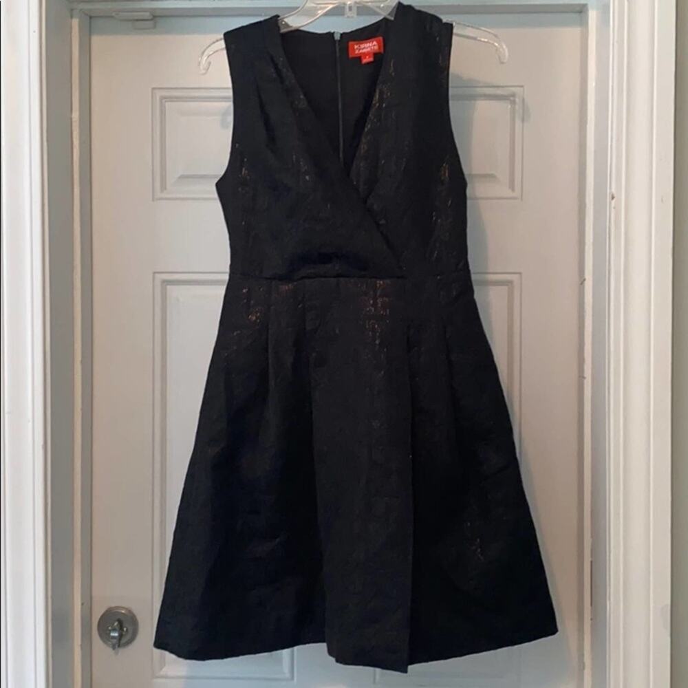 Kirna Zabete Black Sleeveless Dress